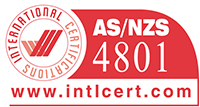 Integrated management certificate rating AS/NZS4801.