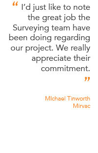 Client testimonial from Michael Tinworth at Mirvac.